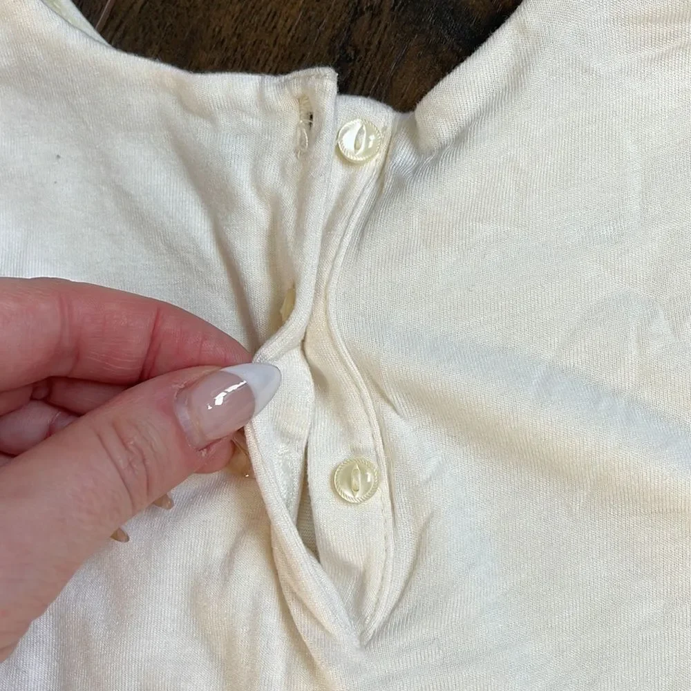 EUC Ralph Lauren Holiday Set Bottom Set Blue Velvet Leggings + Ivory Pleated Top